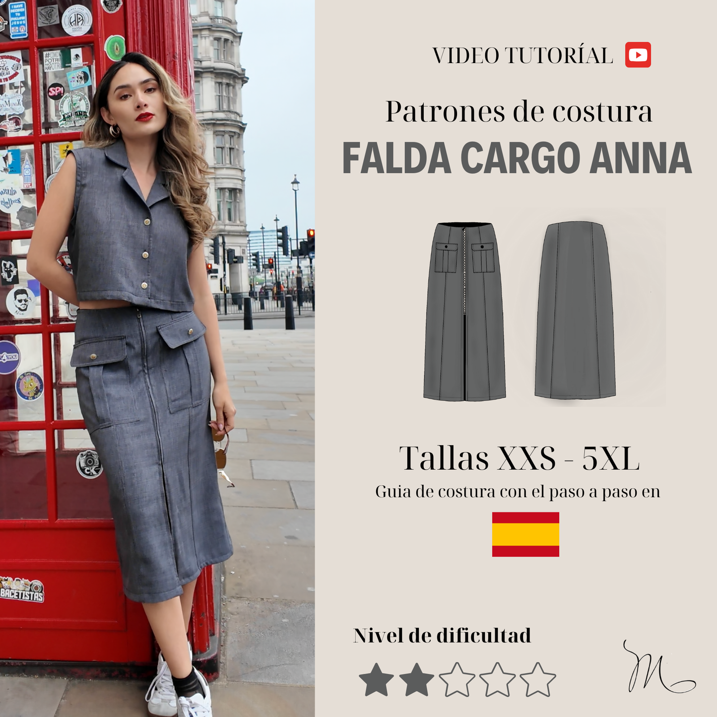 Anna Cargo Skirt Pattern