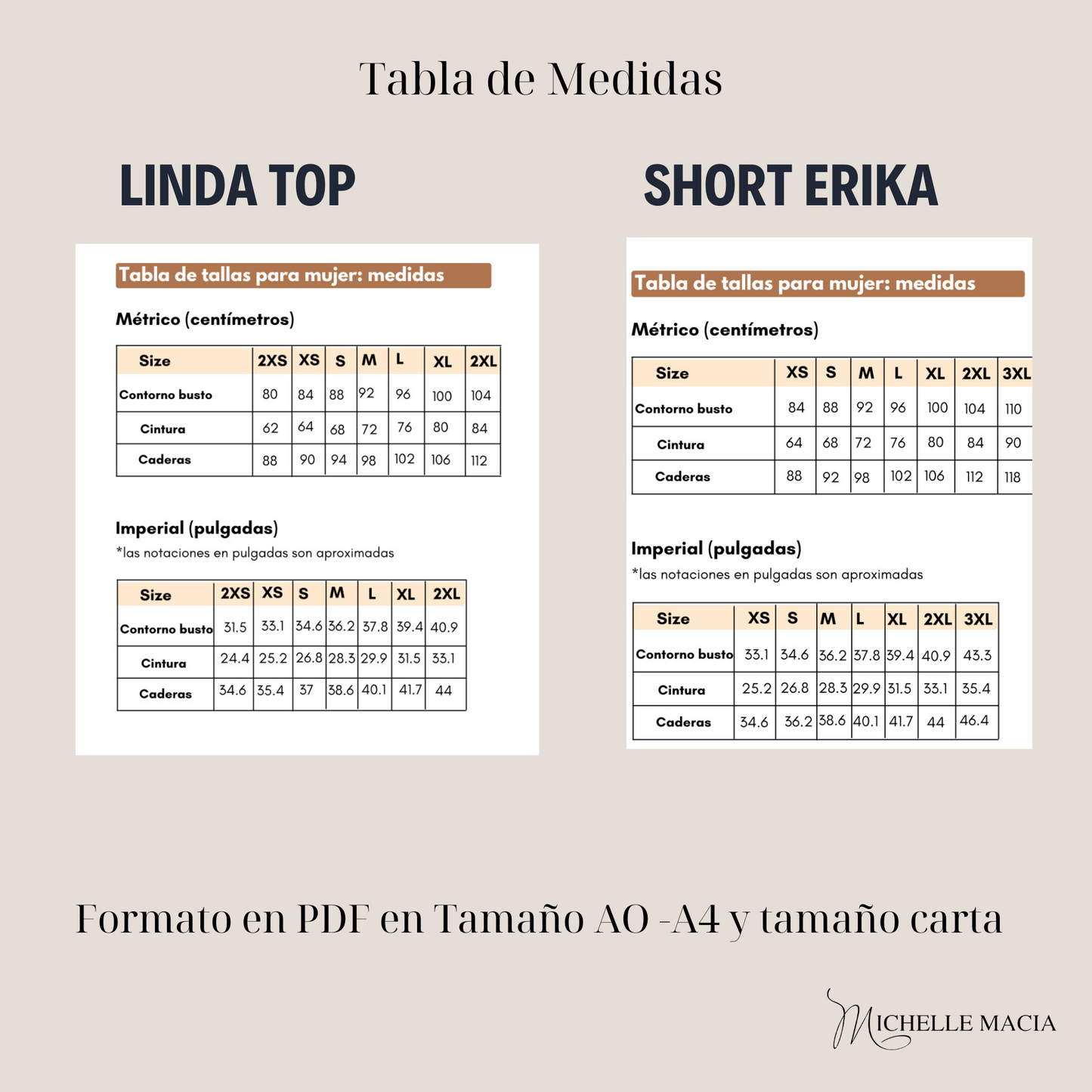 Patrón Top Sofia +Short Erika