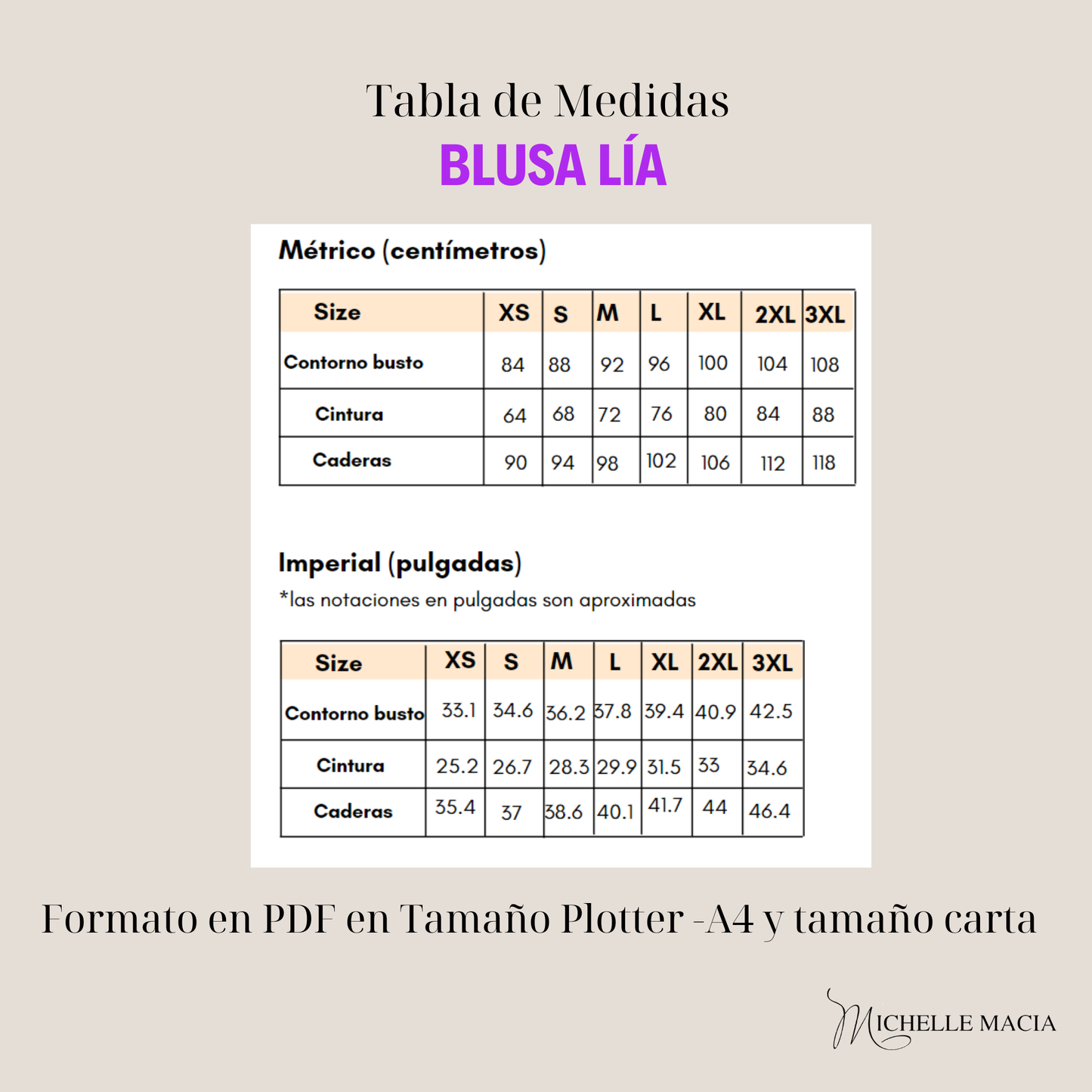 Patrón Blusa Lía