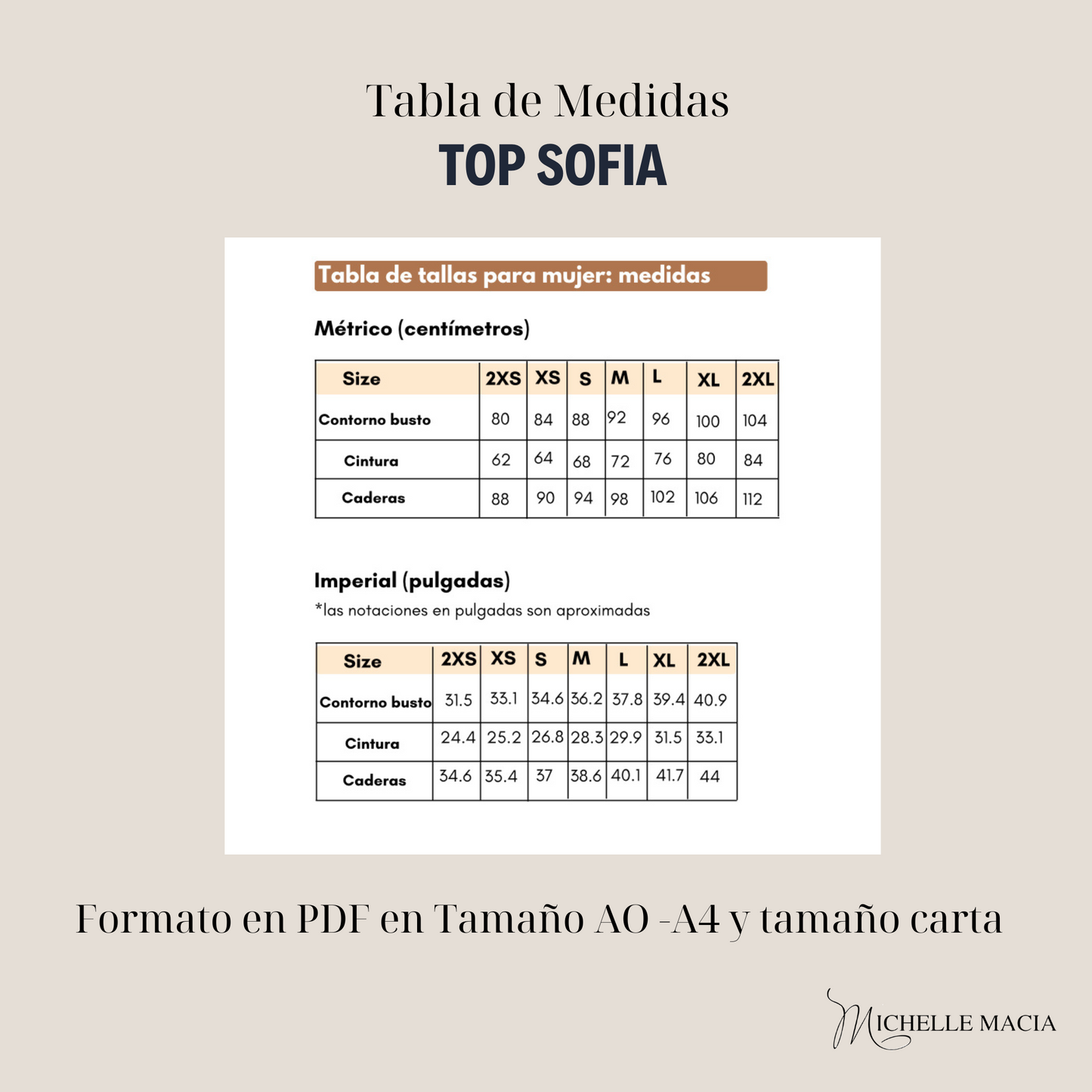 Patrón Top Sofia