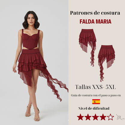 Patrón de Falda María