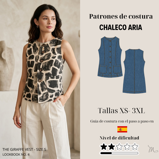 Patrón chaleco Aria