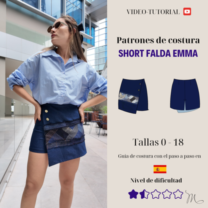 Patrón de Falda Short Emma