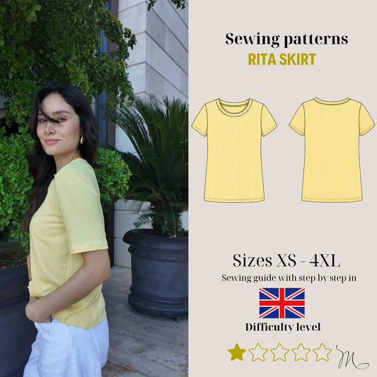Patrón Camiseta básica Rita